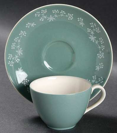 Queenslace Flat Demitasse Cup & Saucer Set