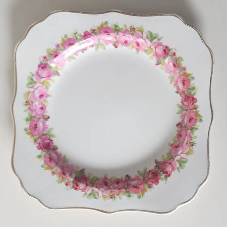 Raby Rose Square Salad Plate