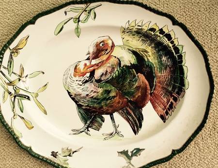 Turkeys 21" Oval Serving Platter