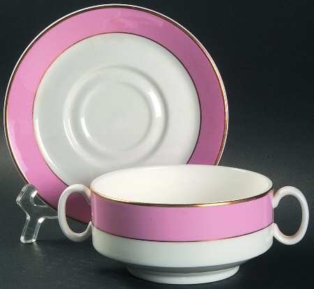 RD51 Flat Cream Soup Bowl & Saucer Set