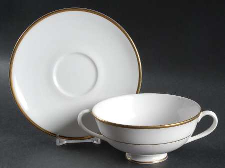 Regent Footed Cream Soup Bowl & Saucer Set