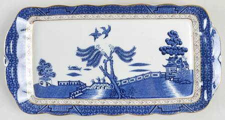 Real Old Willow Large Sandwich Tray