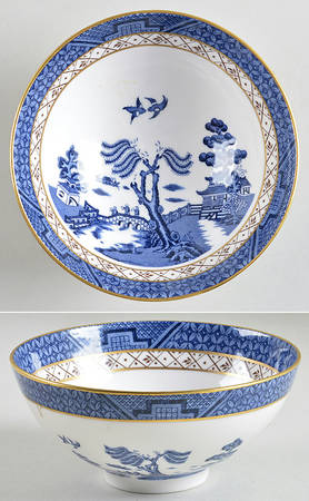 Real Old Willow Cranberry Bowl