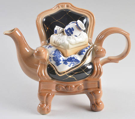 Real Old Willow Figural Teapot & Lid