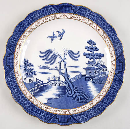 Real Old Willow 12" Chop Plate (Round Platter)