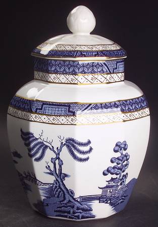 Real Old Willow 6" Octagonal Jar & Lid