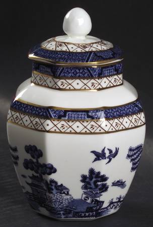 Real Old Willow 4" Octagonal Jar & Lid