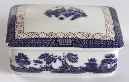 Real Old Willow Cigarette Box & Lid