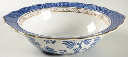 Real Old Willow Round Vegetable No Lid