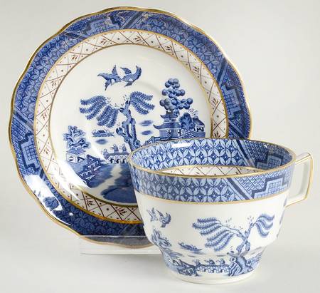 Real Old Willow Breakfast Cup & Saucer Set