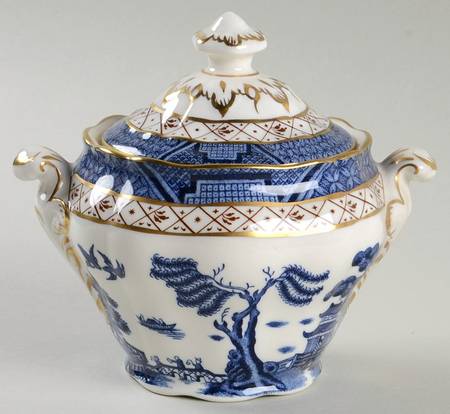 Real Old Willow Sugar Bowl & Lid