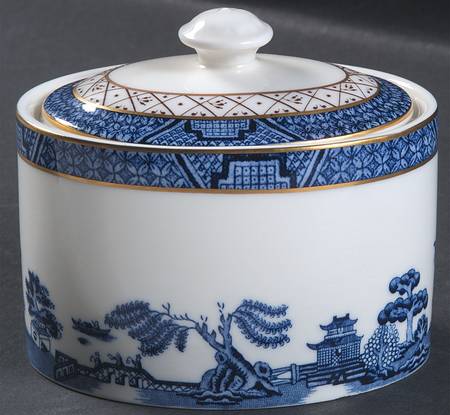 Real Old Willow Sugar Bowl & Lid
