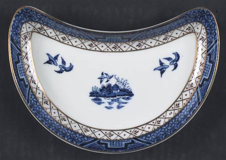 Real Old Willow Crescent Salad Plate