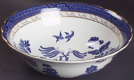 Real Old Willow 10" Large Salad Serving Bowl