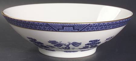 Real Old Willow 9" Round Vegetable Bowl