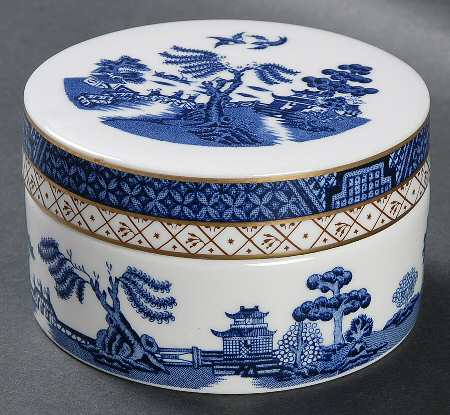 Real Old Willow 3" Round Box & Lid