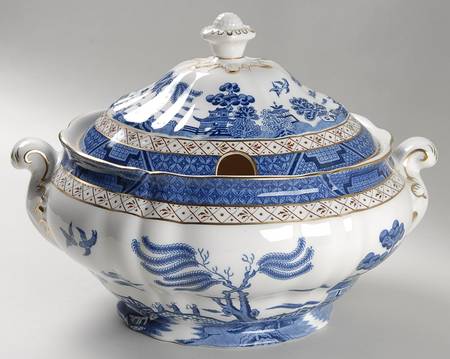 Real Old Willow Tureen &  Lid