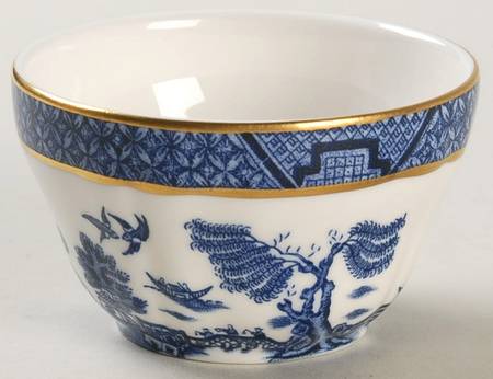 Real Old Willow Individual Open Sugar Bowl