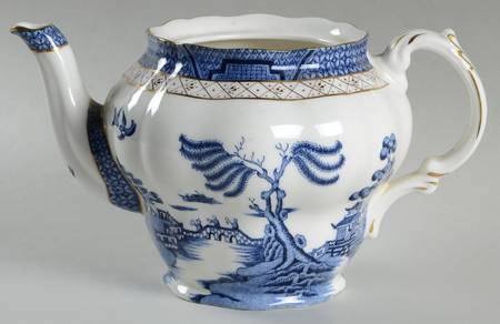 Real Old Willow Teapot No Lid