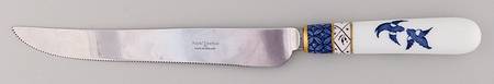 Real Old Willow Cake Knife/Server with Stainless Blade