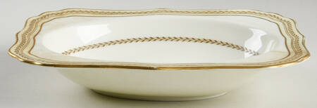 The Repton (Gold Trim) 9" Oval Vegetable Bowl
