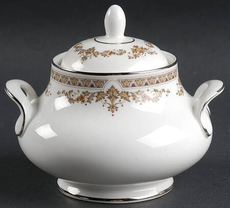 Repton (Platinum Trim) Sugar Bowl & Lid