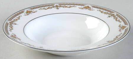 Repton (Platinum Trim) Rim Soup Bowl