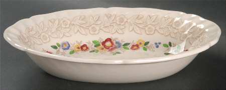Rhapsody 9" Oval Vegetable Bowl