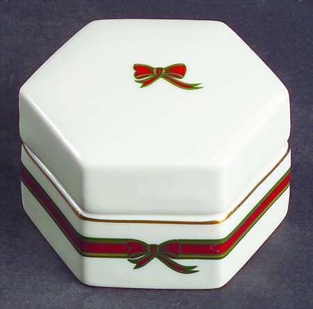 Ribbon Hexagonal Box & Lid