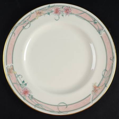 Ribbons & Flowers Salad Plate