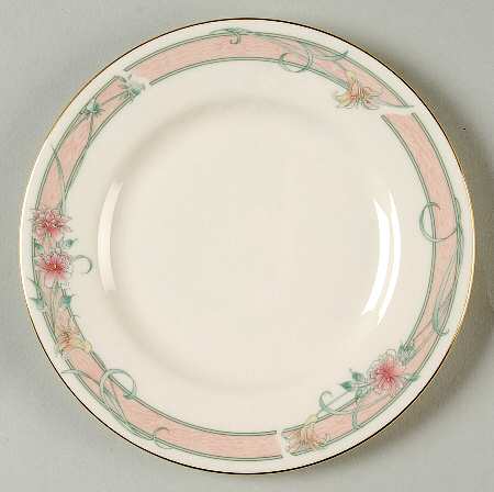 Ribbons & Flowers Bread & Butter Plate