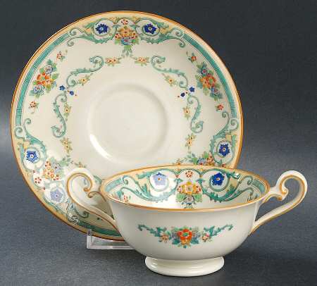 Rochester Footed Bouillon Cup & Saucer