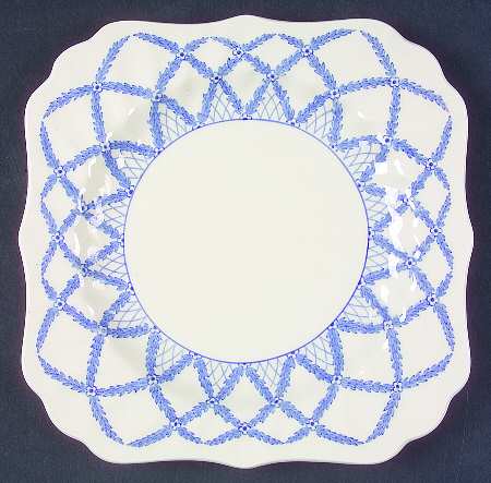 Romney Blue Square Salad Plate