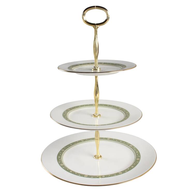 Rondelay (Concord Shape) 13 7/8"-14 1/4" 3-Tiered Serving Tray(DP,SP,BB) HC