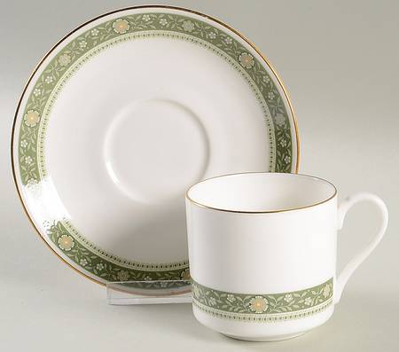Rondelay (Concord Shape) Flat Demitasse Cup & Saucer Set