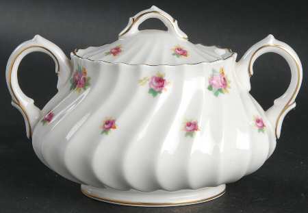 Rosebud Sugar Bowl & Lid