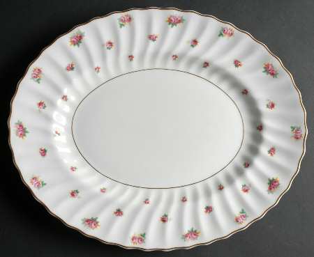 Rosebud 14" Oval Serving Platter