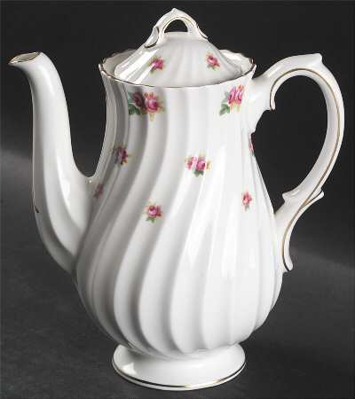 Rosebud Small Coffee Pot & Lid
