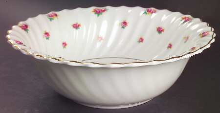 Rosebud 9" Round Vegetable Bowl