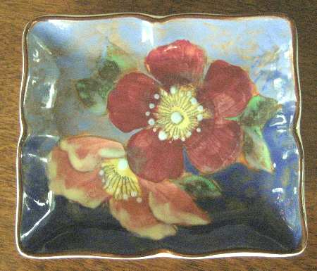 Roses-G 4" Square Tray