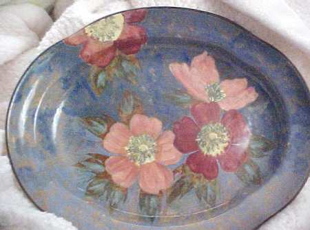Roses-G 12" Oval Serving Platter