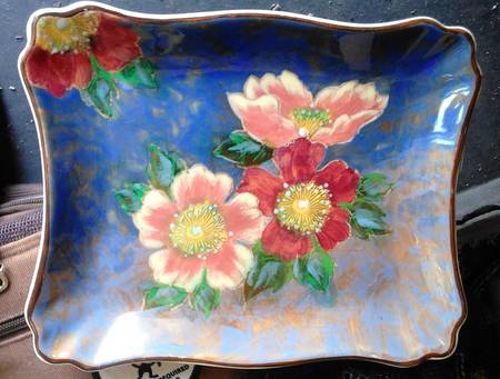 Roses-G 9" Rectangular Tray