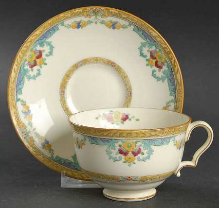 The Roxbury Footed Cup & Saucer Set