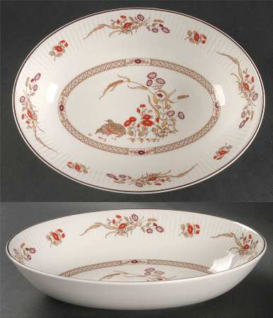 Russet Glen 9" Oval Vegetable Bowl