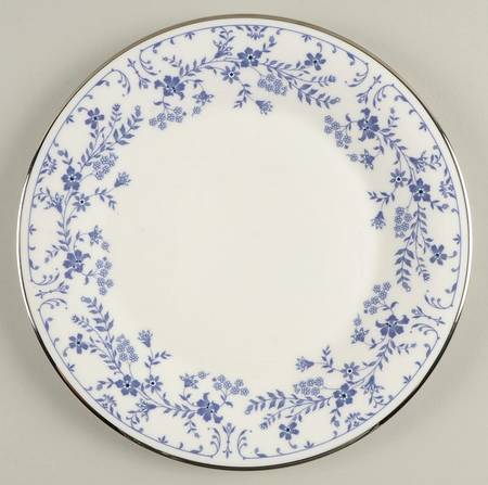 Sapphire Blossom Luncheon Plate by Royal Doulton