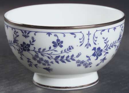 Sapphire Blossom Open Sugar Bowl