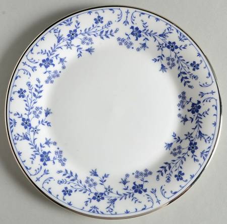 Sapphire Blossom Salad Plate