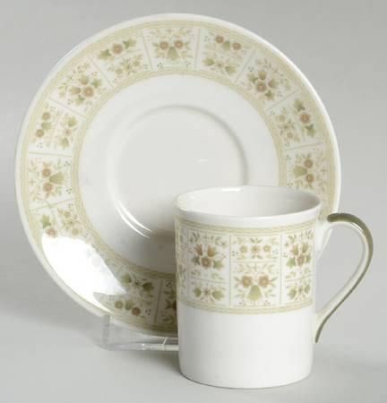 Samarra Flat Demitasse Cup & Saucer Set