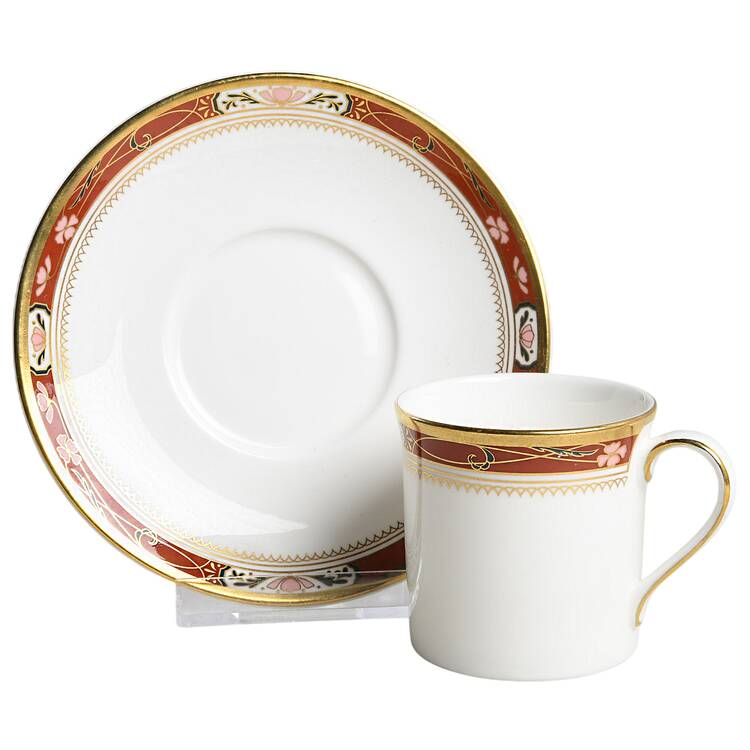 Sandon Flat Demitasse Cup & Saucer Set