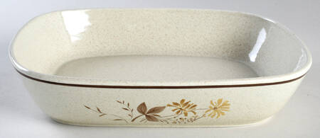 Sandsprite (Single Line Brown Trim) Oval Roaster